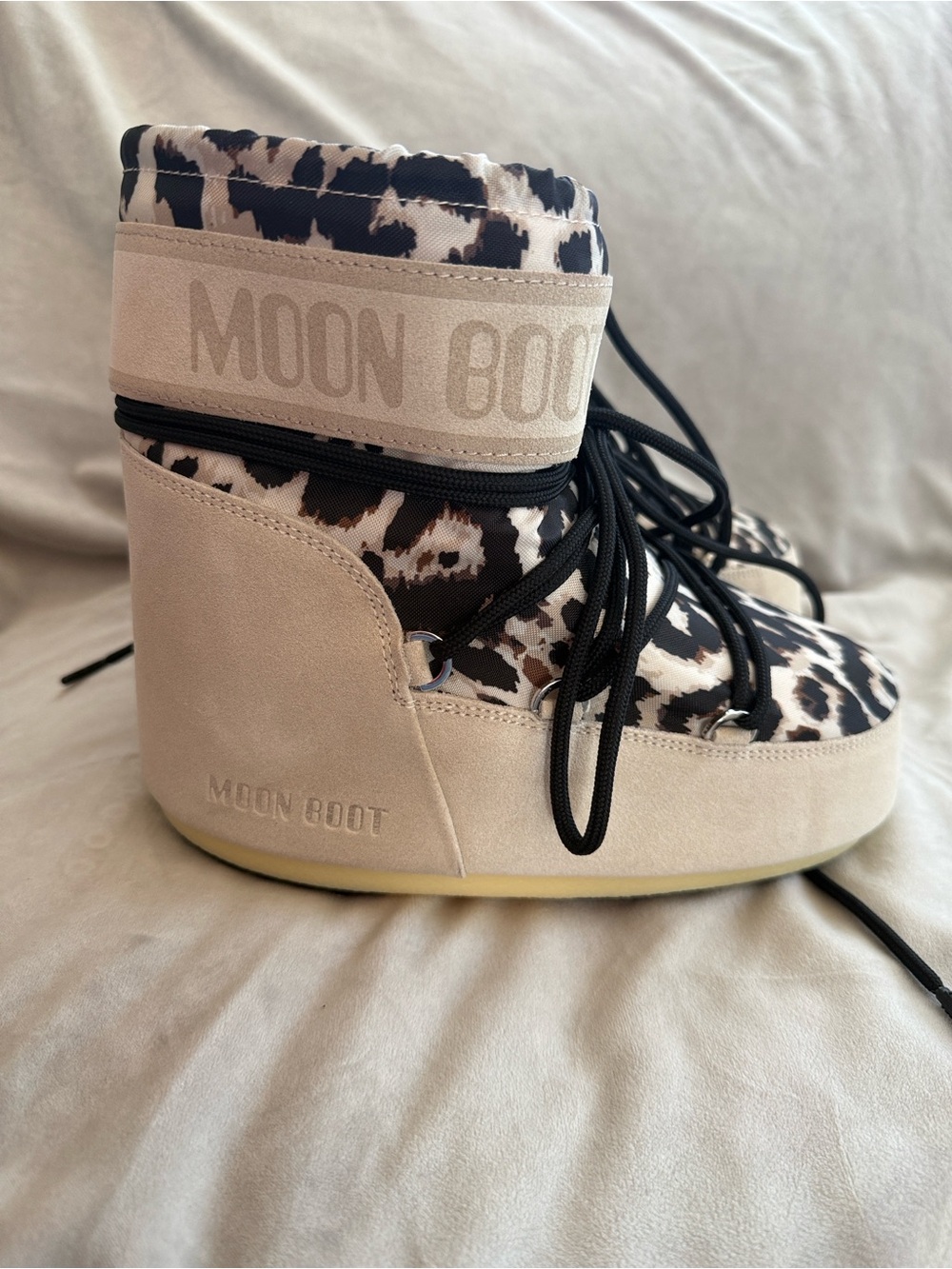 Moon Boot Icon Low Water Repellent Leopard Print Boot